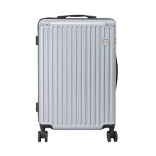 Linea Ribbed Metal Travel Suitcase
