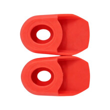 1 paire de Protections de manivelle de vélo, manchon de-Rouge