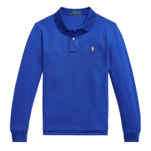 (14-16 Years, Azure) Ralph Lauren Childrens/Kids Long-Sleeved Polo Shirt