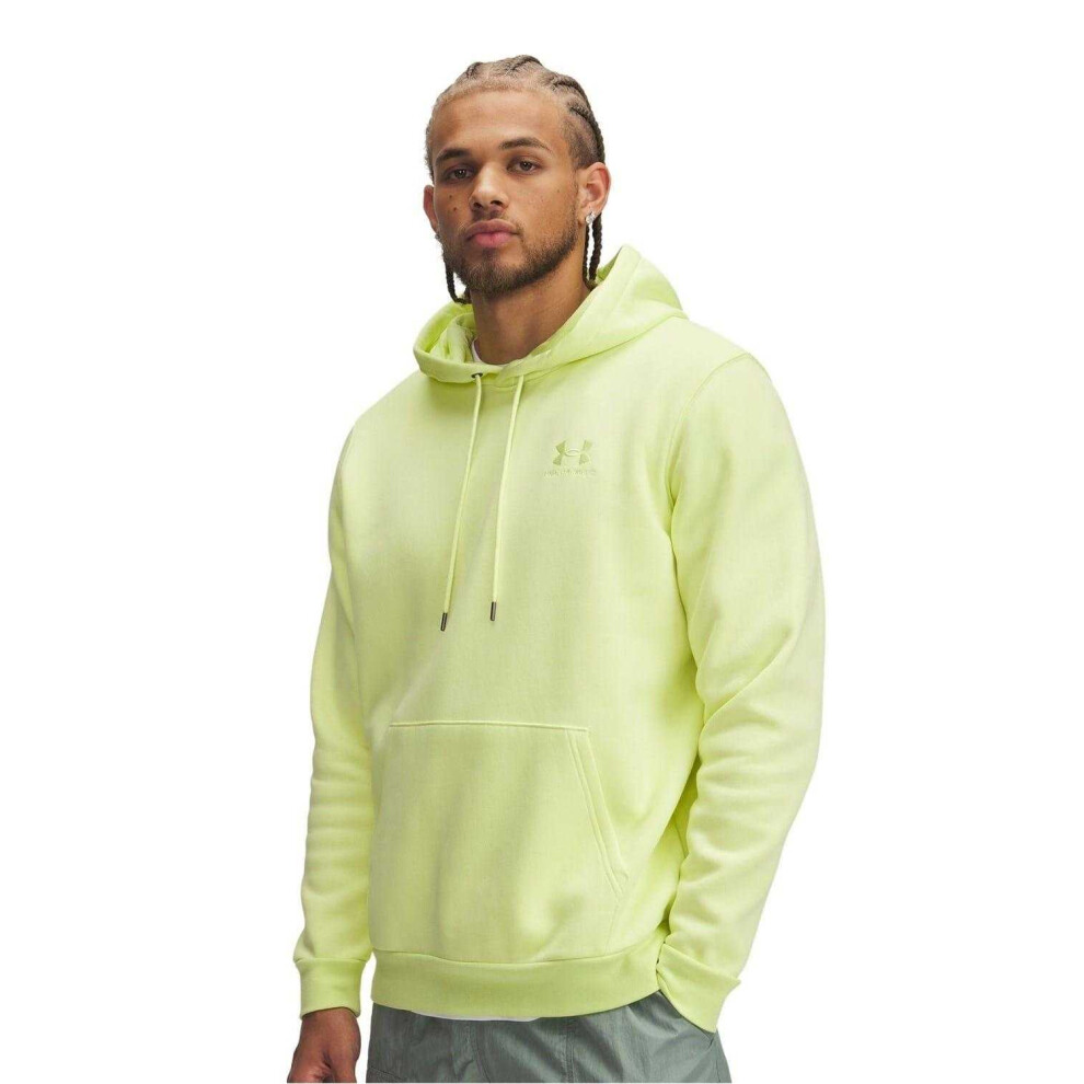 Under Armour (S, ) Mens Icon Fleece Hoodie Yellow