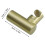 Brushed Gold Shower  Holder, Round Brass Wall Mounted Bracket, Modern Luxury Handheld Shower Wand Support 8