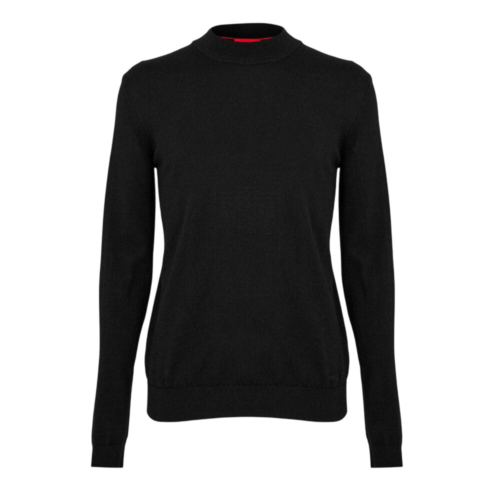 Hugo Boss (L, Black) Mens San Matteo-M Knitted Sweatshirt