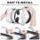 For Meta Quest 3/2/Pro/Pico4 VR Headset Silicone Comfort  Strap with Adjustable VR Decompression  Straps - White 7