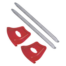 Outil de retrait de pneus de moto antirouille, barre de-Rouge