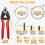 Black Universal Bike Shift Cable Housing Kit Includes Cable Cutters, Bike Shift Cable, Brake Cable 6
