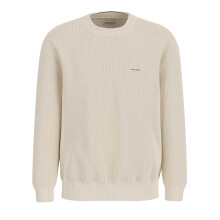 (XL, Warm White) Guess Mens Knitted Long-Sleeved Jumper
