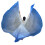Éventails de danse papillon bleu dégradé élégant, 2Lots, avec 1