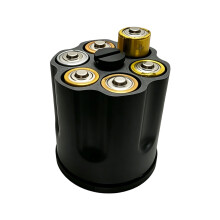 Le boîtier organisateur de batterie créatif stocke 6 pièces-Noir