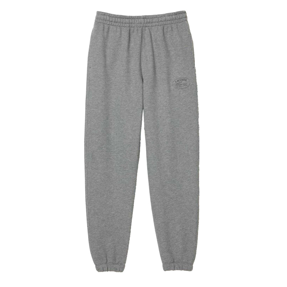 Lacoste (6 Uk, ) Womens/Ladies Organic Cotton Embroidered Logo Sweatpants Grey