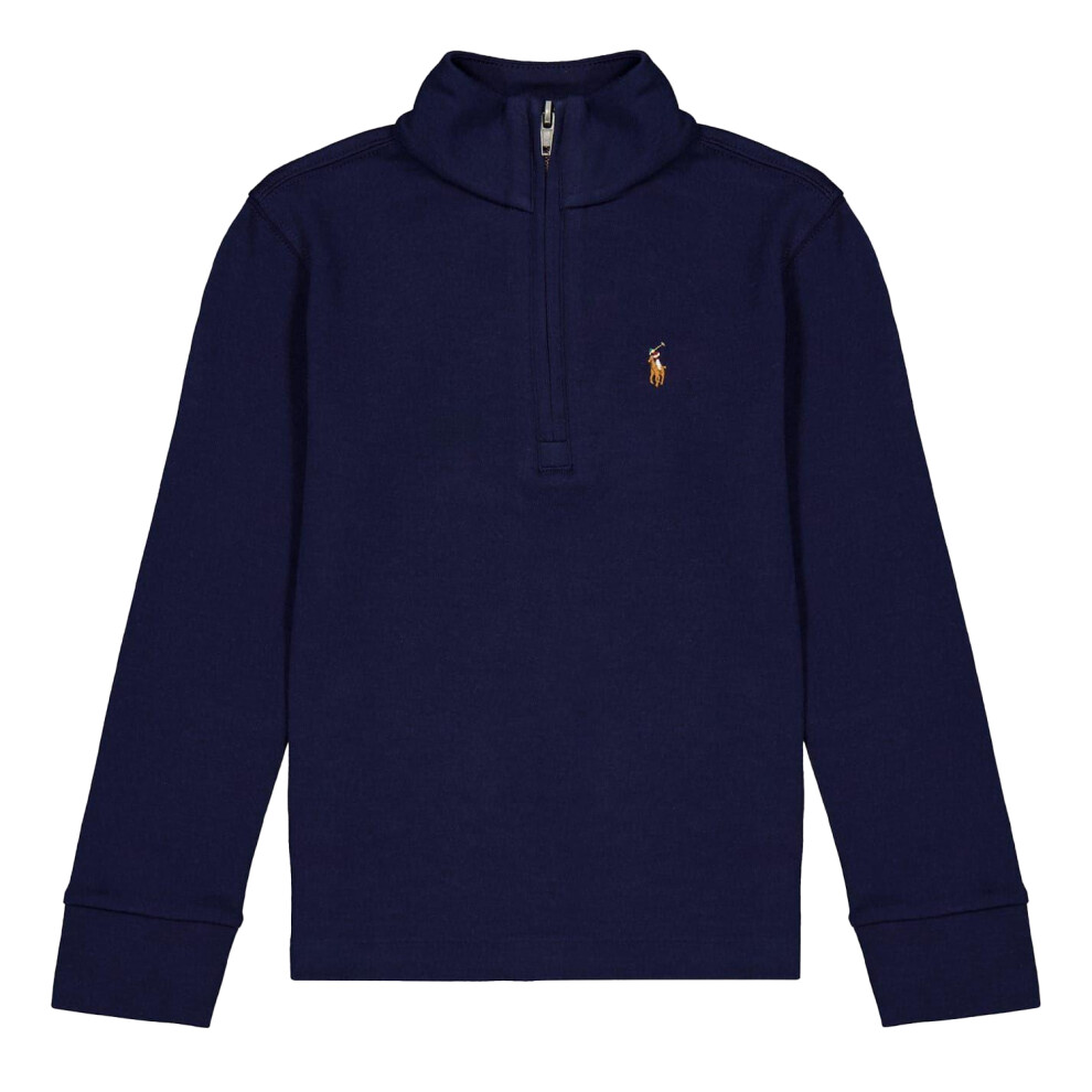 Ralph Lauren (5 Years, Navy) Childrens/Kids Funnel Neck Regular Sweater Top Blue,Multicoloured