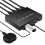 USB Switcher Selector 4 Computer Sharing 4 USB Devices Printer, Scanner, Mouse, Keyboard, with 4 Pack USB 3.0 Cables 2