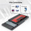 Gabinete SSD, Gabinete de Disco Rígido de 2,5 Polegadas Adaptador  para USB3.0 Conversor Externo Estojo SSD para Laptop   PC 8