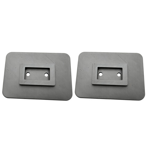 Coussinets de stabilisation d'auvent compactés, plaques de-Gris
