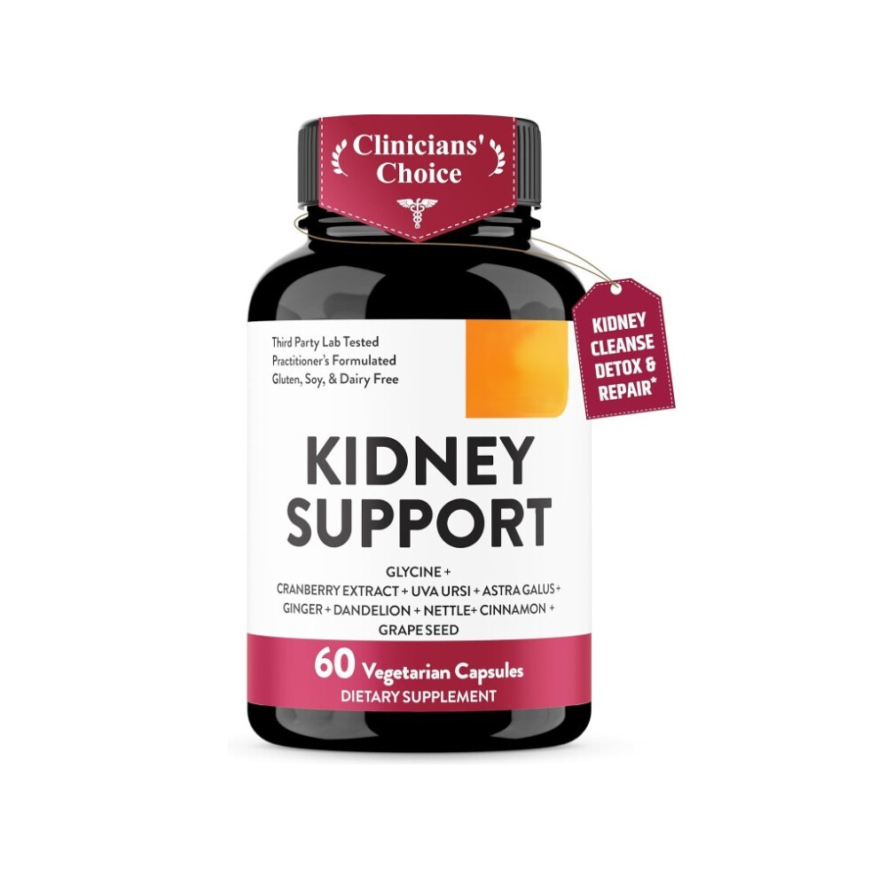 (1pcs) Kidney Cleanse Detox & Repair Support Supplementï¼with Cranberry Extractï¼for Men and Womenï¼60 Vegetarian Capsules