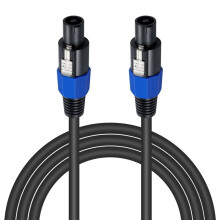 Speakon Cable 6ft Professional 18Guage Male to Male Audio Cord with Twist Lock for DJ Speaker&Amplifier