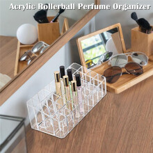 Scatola Porta Rossetto Trasparente Multi-Spazio, Scatola Porta Profumo, Scatola Porta Lucidalabbra Cosmetica