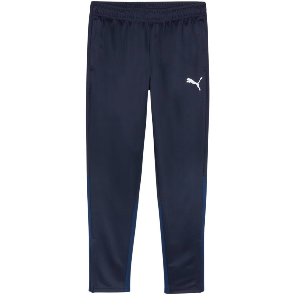 Puma (S, Navy Blue) Mens Team Goal Training Jogging Bottoms