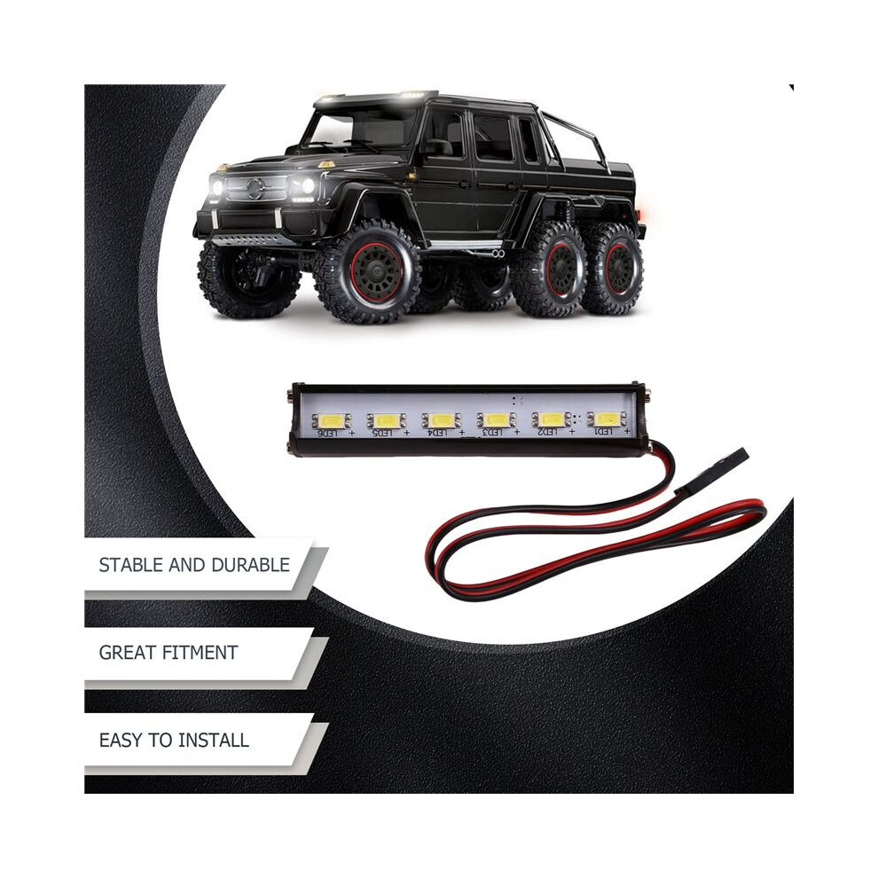 Rc Car Roof Led Bar 70Mm Search For 1/10 Trxxas Trx4 Trx6 G63 Axial Scx10 D90 Crawler Light 6033321332561