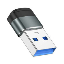 USB 3.0 auf Typ C Adapter 10Gbps Datenübertragung Schnellladeadapter für 15 für für Zubehör Grau