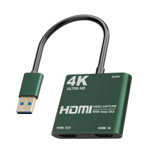 4K 1080P Video Capture Card Loop Out voor Game-Opname Live Streaming 1080P Grabber Game Recorder USB 3.0 Naar HDTV
