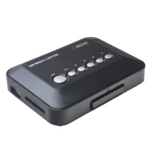 Full HD 1080P Support -Compatible AV USB HDD MMC H.264 MKV Portable Multimedia Media Player EU PLUG
