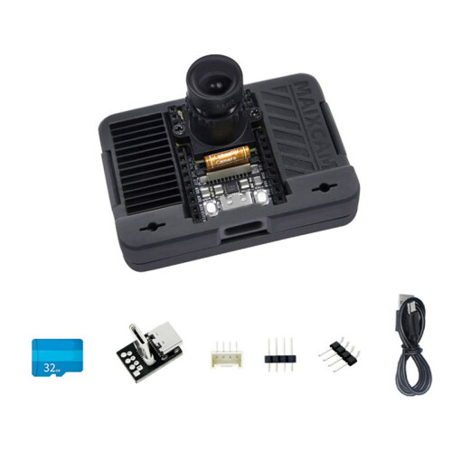 For Sipeed MaixCAM Development Board RISC V AI Kit 32G WIFI6 4MP Cam 2.3inch Touch Screen Support 1 TOP NPU Python/C++
