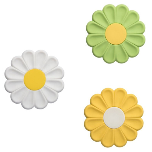 Flower Coasters Beverage Coasters Non-Slip Insulation Pads Table Mats Kitchen Accessories Coasters