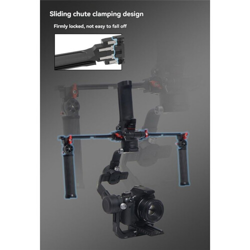 Gimbal Handgrip for  Ronin RS2/3/4 Foldable Carbon Handle Grip 180 Adjustable Stabilizer Bracket for  RS2/3/4 A