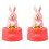 Kitchen Countdown Cartoon Animal Shape Mechanical  Tool Student Study Exam Timing Tool Red 1