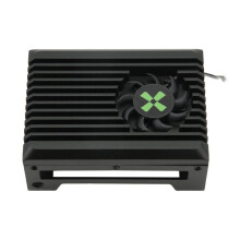 Dissipador de Calor com Ventilador para Radxa X4, Dissipador de Calor de Metal Fácil de Instalar e Remover, Suporta Resfriamento Ativo