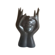 David Statue Pen Holder Makeup Brush Holder Scandinavian Style Art Supplies Office Home Decor Storage Box Black