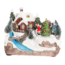 Weihnachtsrotierende Musikstatue, Weihnachtsdekoration für Zuhause, Schreibtisch-Ornamente, Weihnachtsgeschenk A
