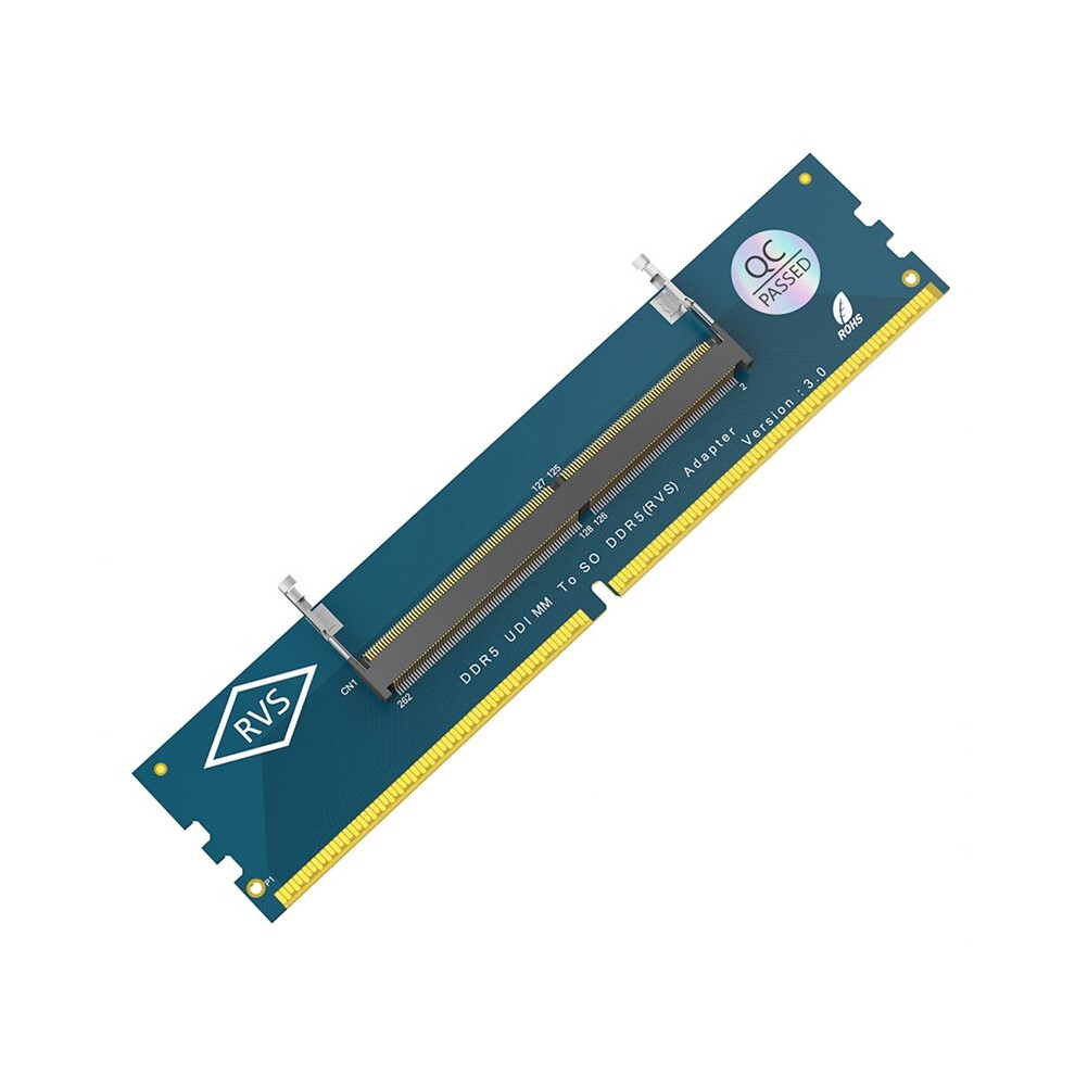 Laptop Ddr5 Ram To So Ddr5 U-Dimm Desktop Adapter Card, Memory Tester So Ddr5 To Ddr5 U-Dimm Converter 6033495025054