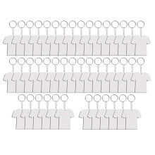 135PCS Sublimation Keychain Blanks Double Sided Key Chians Heat Transfer Sublimation Keychains Blanks Luggage Tags