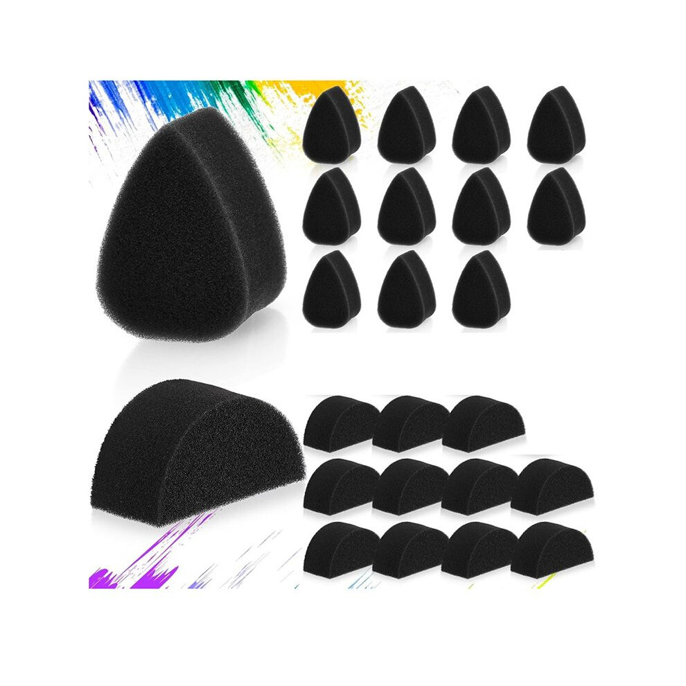 24 Pcs Face Paint Sponge Petal Oval & Semicircular Face Painting Sponges High Density Face Painting Supplies 6033509240442