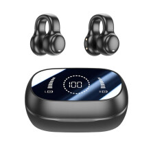 High Quality Bone Conduction Wireless Headphones Noise Reduction Sports Gaming Headphones Black