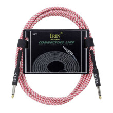 IRIN Gitaarkabel Snaarinstrument Accessoires Ruisvrije Audiokabel Ruisonderdrukkingskabel (10M) Roze & Wit