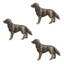 Brass Shepherd Dog Desktop Ornaments Metal Statue Decoration Tea Pet Hand
