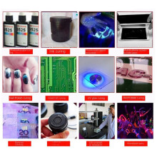 Lâmpada LED UV Cola UV Lâmpada de Cura LED 405nm Lâmpada de Cura UV Impressão 3D Cura Secundária Plugue UE