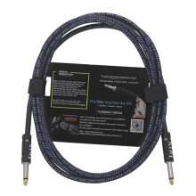 IRIN Gitaarkabel Snaarinstrument Accessoires Ruisvrije Audiokabel Ruisonderdrukkingskabel (10M) Blauw & Zwart