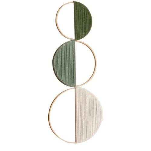 Bohemian Wall Hanging Wall Decor Modern Farmhouse Apartment Decor Geometric Wooden Room Decor Green