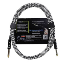 IRIN Gitaarkabel Snaarinstrument Accessoires Ruisvrije Audiokabel Ruisonderdrukkingskabel (10M) Zwart & Wit