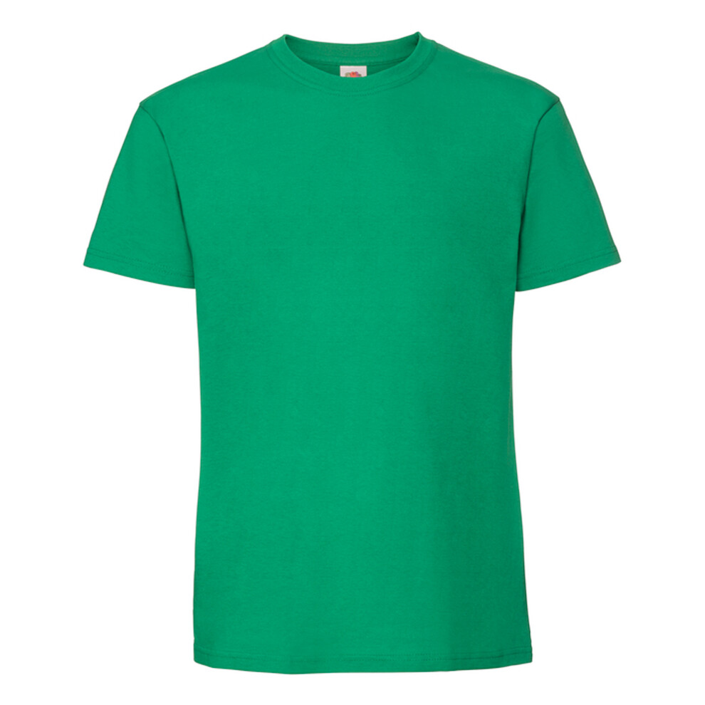 Fruit Of The Loom (Xl, Kelly ) Mens Iconic Premium Ringspun Cotton T-Shirt Green