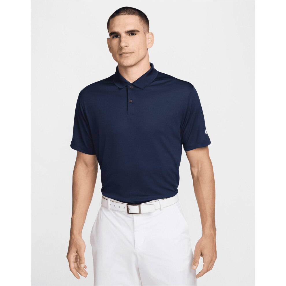 Nike (Xl, Obsidian /White) Mens Victory Dri-Fit Polo Shirt Black