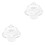 2Ensembles Couvercle Protecteur Transparent En Pour Dessert 3