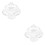 2Ensembles Couvercle Protecteur Transparent En Pour Dessert 6