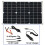 20W Car Battery Solar Panel System Kit Solar Charger Portable Flexible Solar Panel Controller 2USB Output 7
