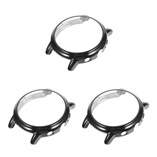 3Pièces Coque Montre Tpu Protection Complète Noire Gen 5 1