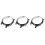 3Pièces Coque Montre Tpu Protection Complète Noire Gen 5 7
