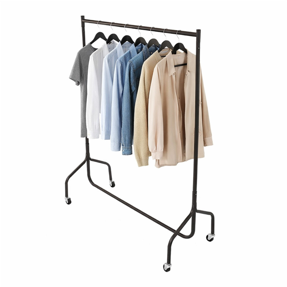 Oypla 4Ft Garment Clothes Rail Super Heavy Duty All Metal Black